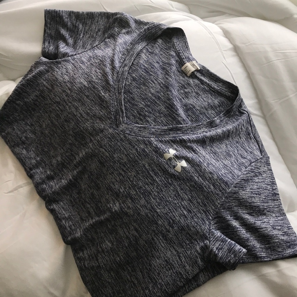 Under Armour Heat Gear Heathered Navy Shirt